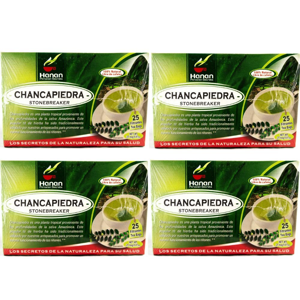 Chanca Piedra Kidney Stone Breaker 100% Natural 100 Count (Pack of 4)
