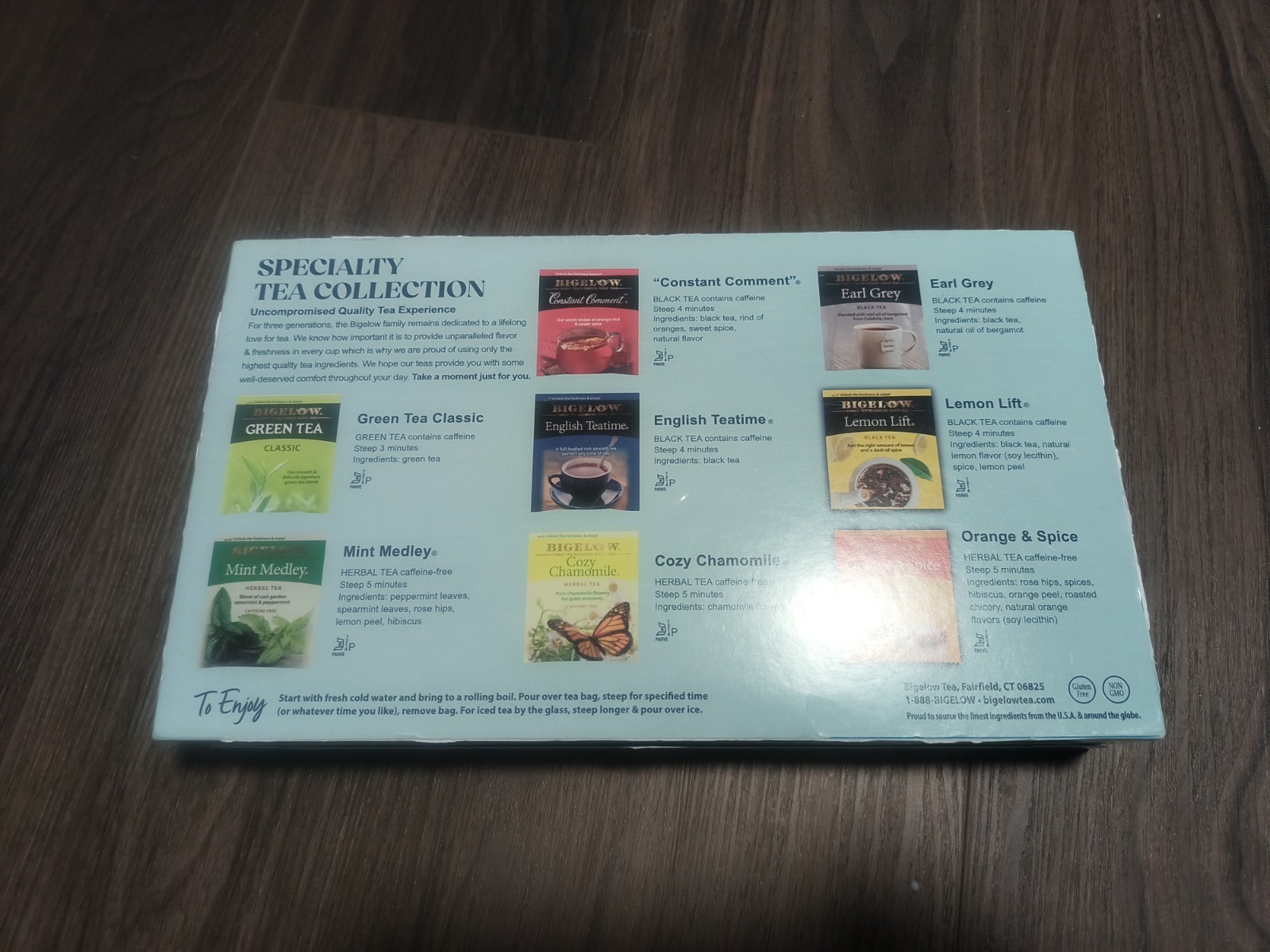 Bigelow Fine Tea And Herb Tea Gift Box