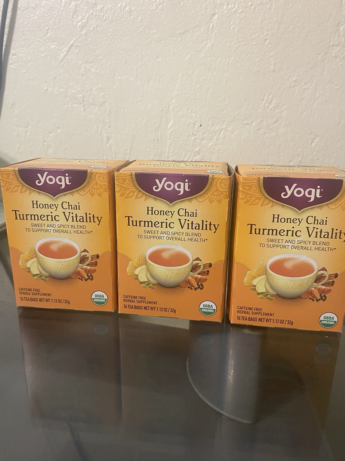 Yogi Honey Shai Tumeric Tea 16 Tea Bags .