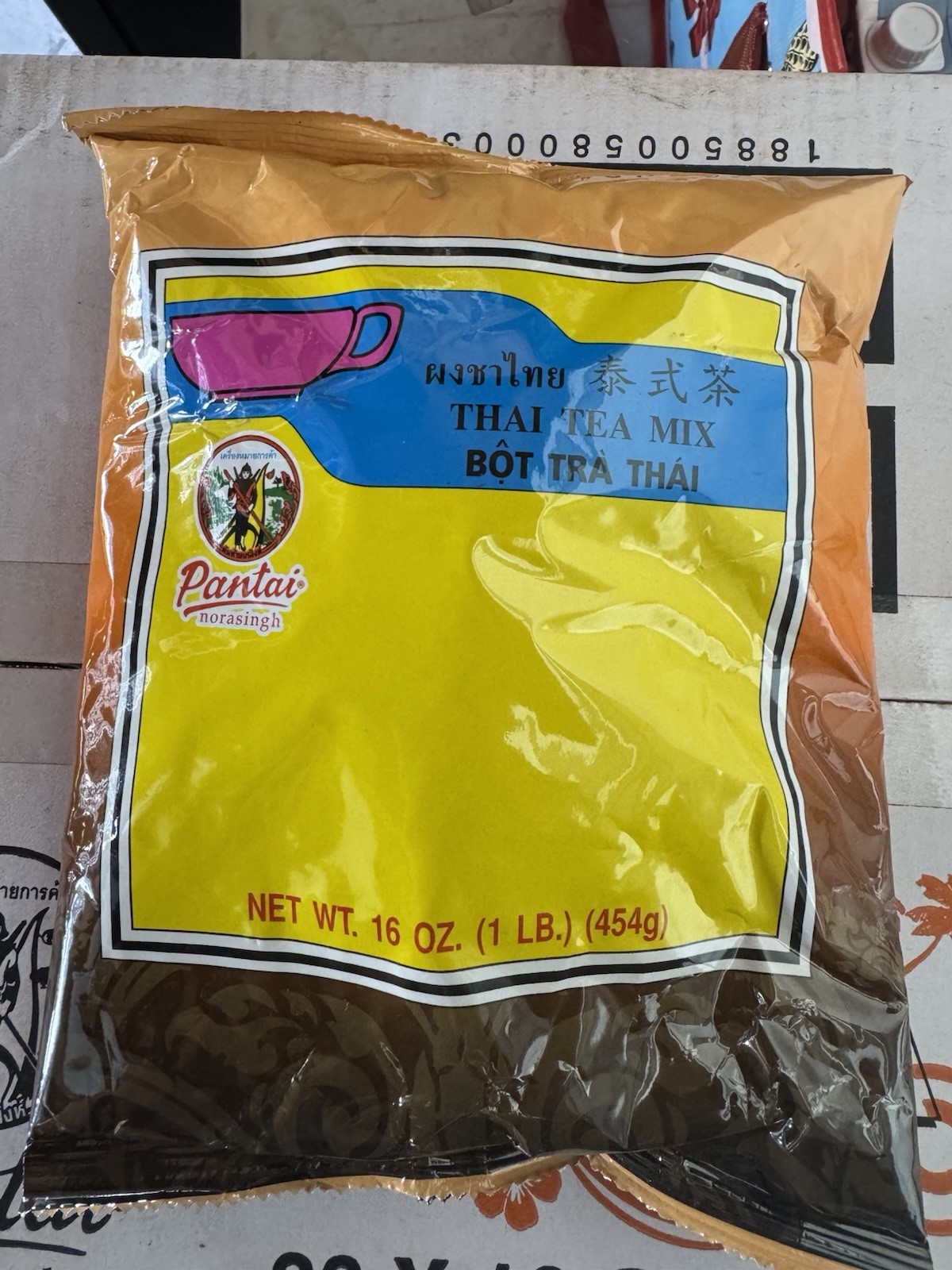 Pantai Thai Tea Mix Tea & Infusion, Thai Tea Mix 16 oz (454 g) 4 Pack
