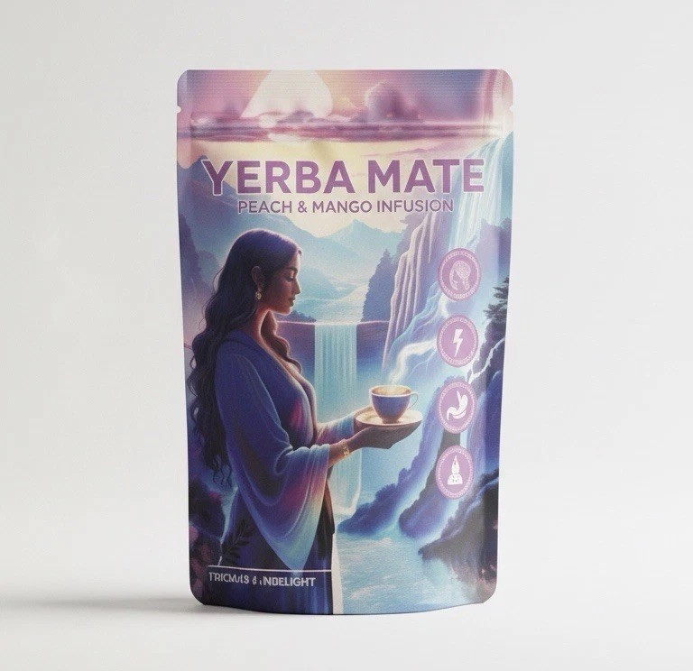 Yerba Mate Peach Mango Tea – Super Calm Yerba Mate – Low Sugar Content, Clean…