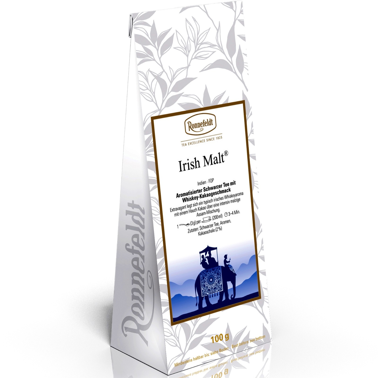 Ronnefeldt Irish Malt Black Tea Loose Leaf 100g (3.5 oz) German Tea