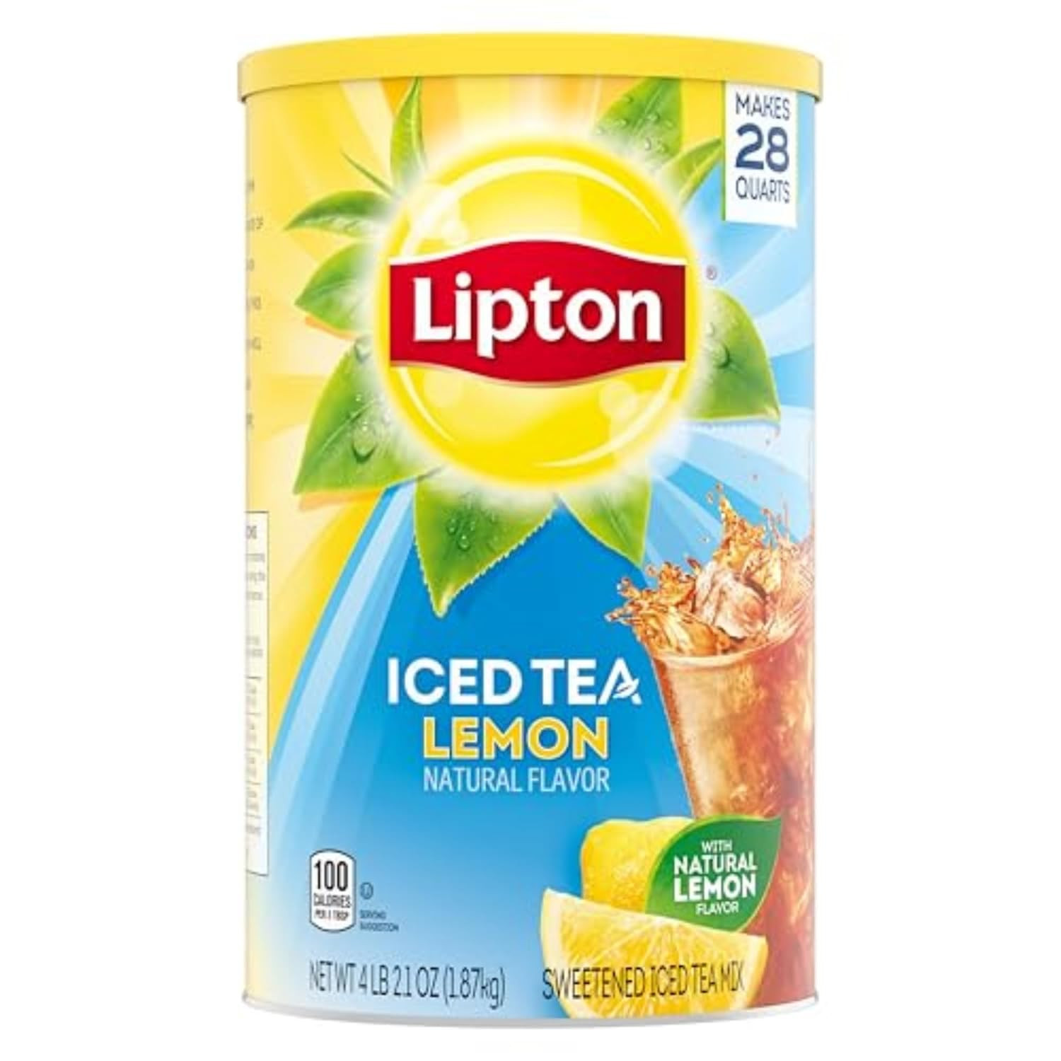 Lemon Sweetened Iced Tea Mix, Makes 28 Quarts (Pack of 2)