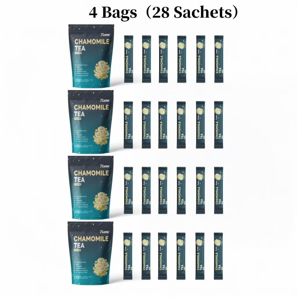 Chamomile Tea Powder 28 Sachets 1 Month Supply Herbal Tea Powder Mix