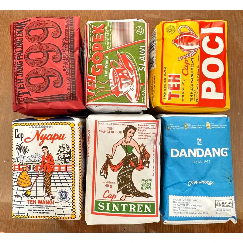 Indonesian Blended Tea Set Solo Java Traditional 6-Pack