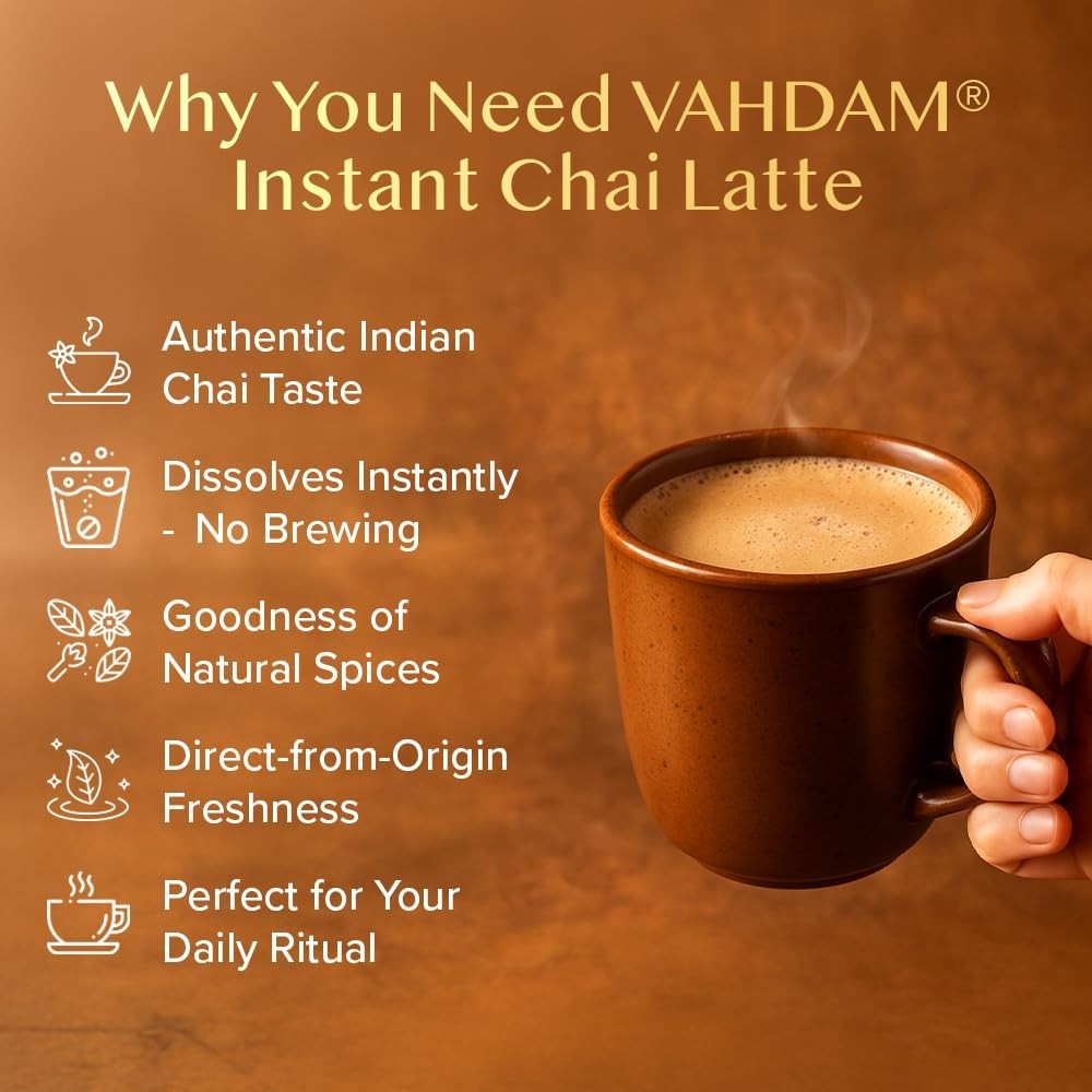 10 Convenient Instant Chai Latte Sachets – Rich Flavor with No Steeping
