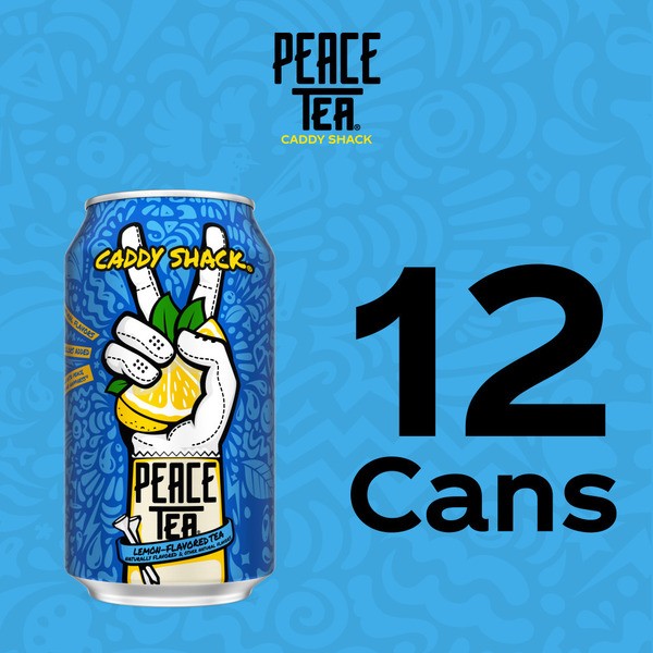 Peace Tea Caddy Shack Lemon Iced Tea 12 Pack 12 oz Cans | FREE SHIPPING!!!!