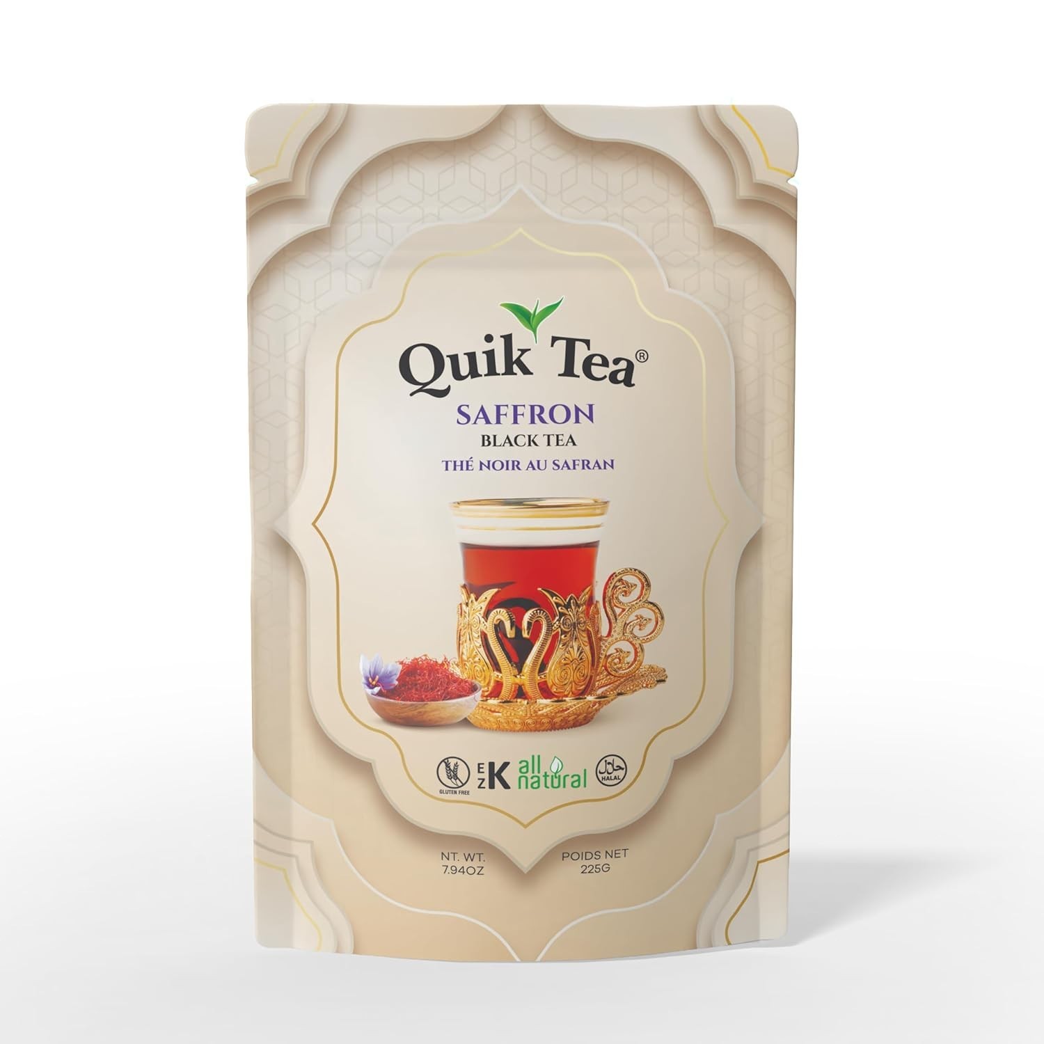 Natural Saffron Extract Loose Tea – 7.94 oz Assam, Perfect for Gifting