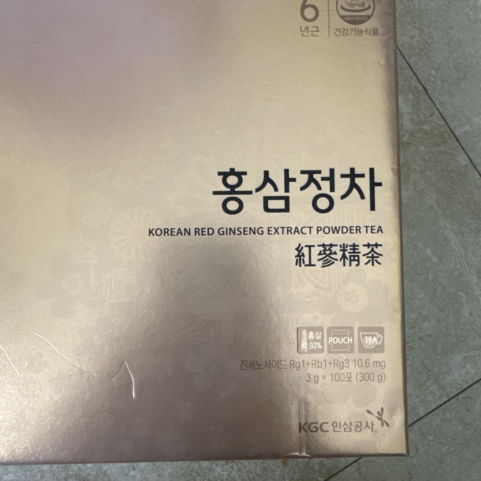 Korean Red Ginseng Extract(42%) Premium Tea 3g 100 bags 정관장