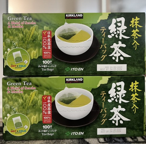 Kirkland Signature Green Tea Bags, 1.5 g, 100-count