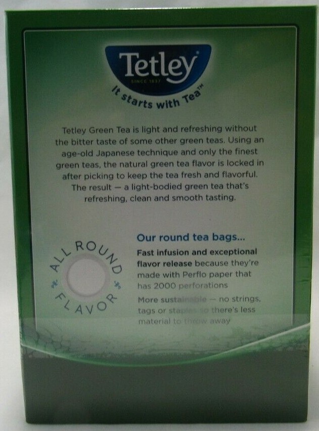 Tetley Natural Green Tea, 72 Tea Bags