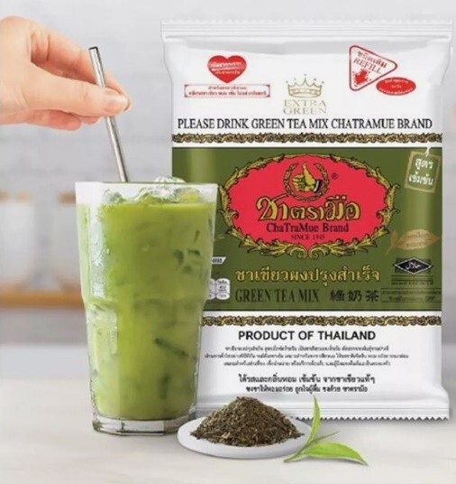 Thai Green Tea Mix Milk Tea Cha TraMue Number One Brand Hot/Cold Drink 200g