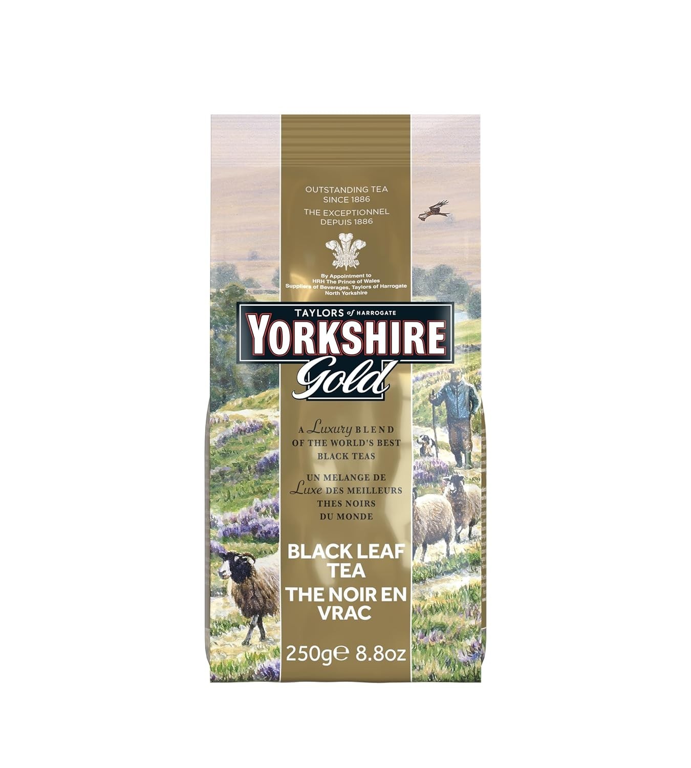 High Caffeine Yorkshire Gold Loose Leaf Tea – 8.8 Ounce Allergen-Free Delight