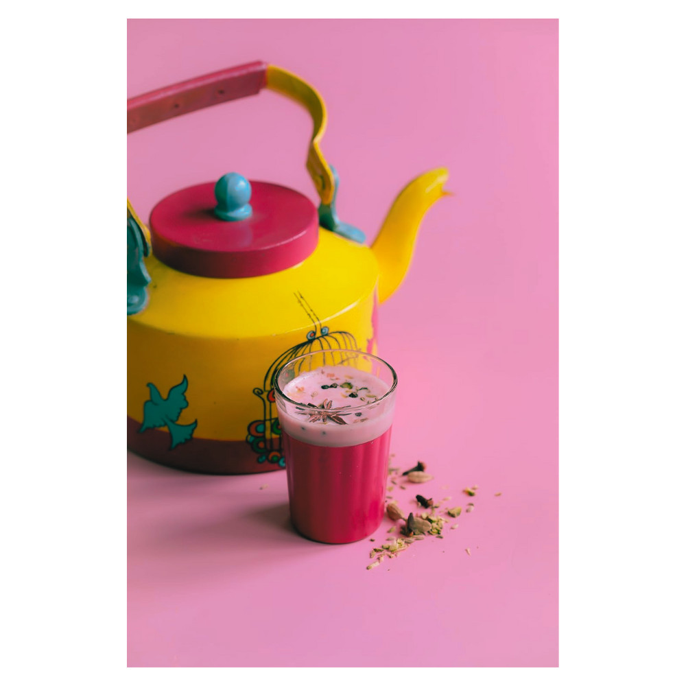 ‎Royal Chai Kashmiri Pink Chai Sweetened 10 Count Single Box Premium Instant Tea