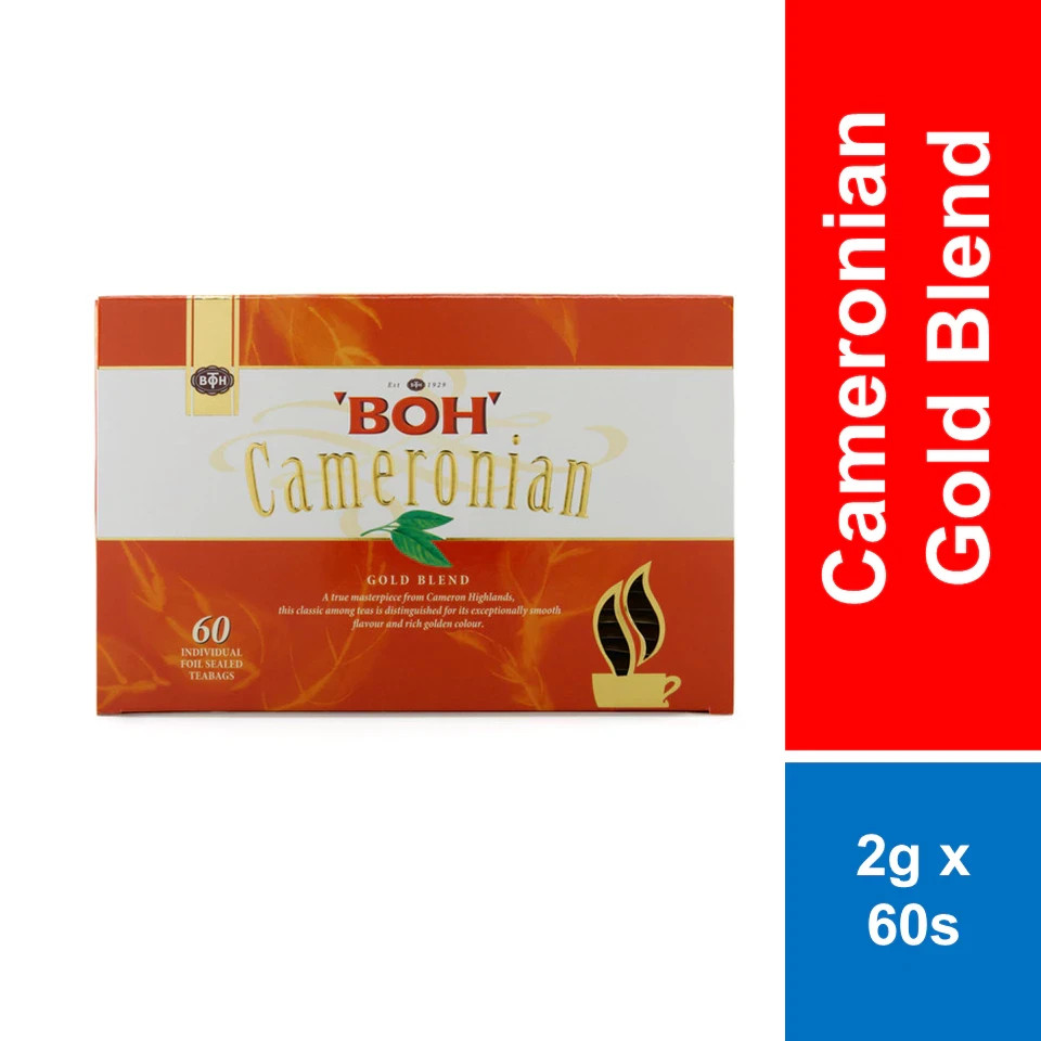 BOH Cameronian Gold Blend Tea – 2g x 60 Foil-Sealed Teabags