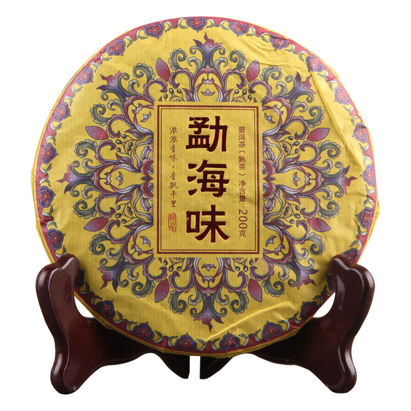 Pu-Erh Tea Yunnan Ripe Puer Cake 200g Natural Healthy Chinese Premium