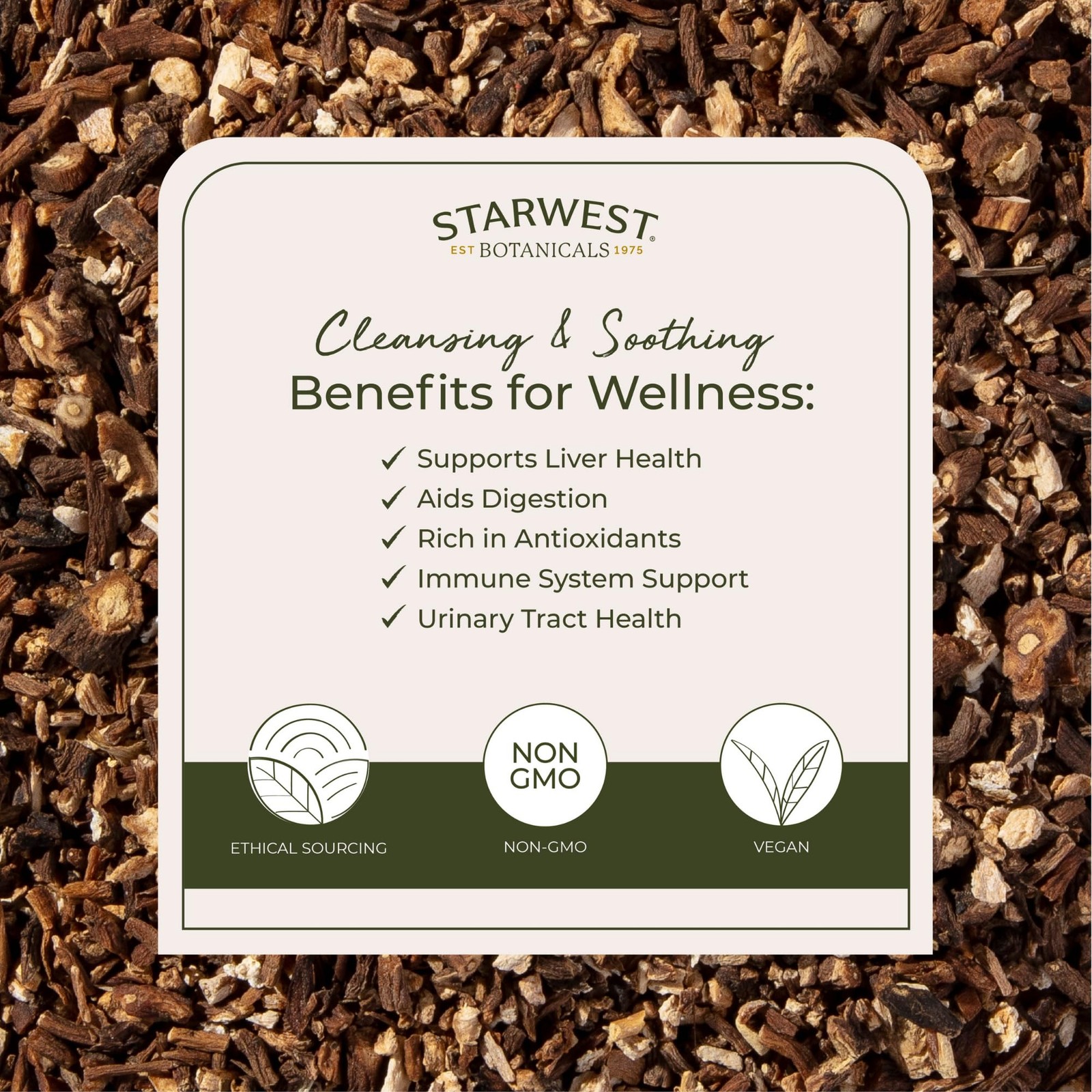 Starwest Botanicals Organic Raw Dandelion Root – Loose 4 Ounce (Pack of 1)