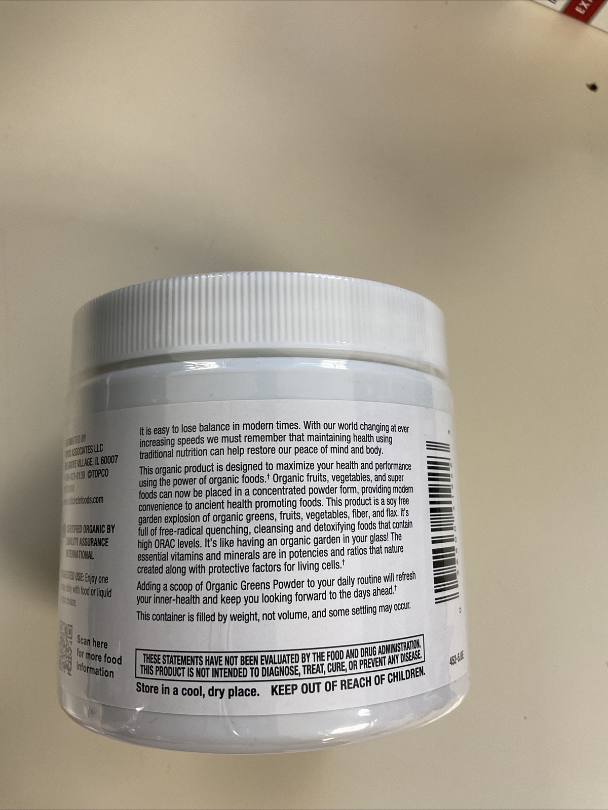 Full Circle Organic Soy Free Green Powder