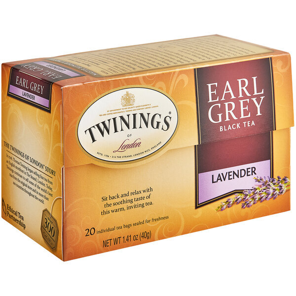Twinings Earl Grey with Lavender Tea Bags – 20/Box