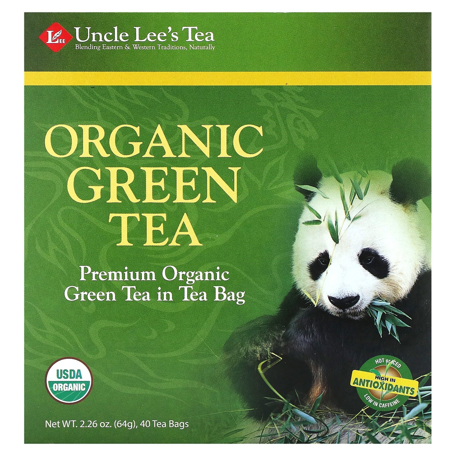 Organic Green Tea, 40 Tea Bags, 2.26 oz (64 g)