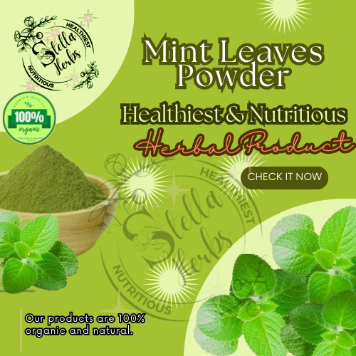 100% Organic Mint Leaves Herbal Tea Powder