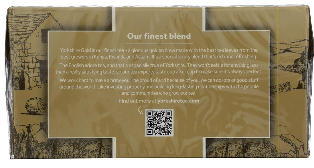 orkshire Tea, Gold, Pillow Tea Bags, 40 Count (Pack of 1)