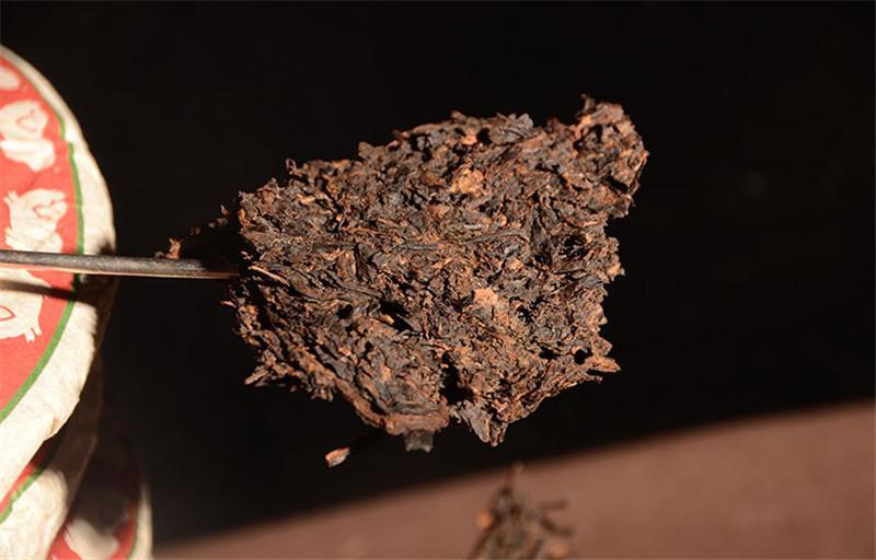 357g Ripe Pu-erh Tea Cake Aged Yunnan Compressed Dark Tea Smooth Rich