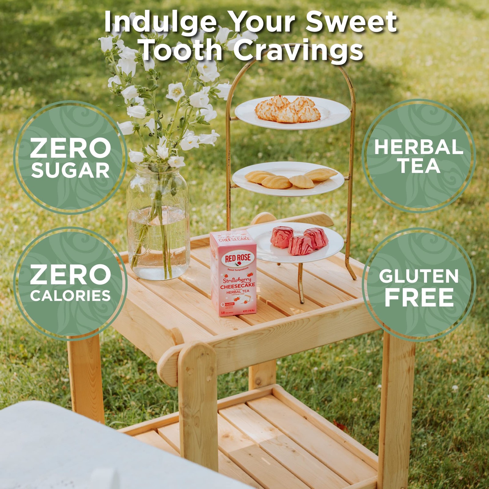 Sweet Temptations Dessert Tea Lemon Cake, Zero Carbs, Zero Sugar Bursting wit…