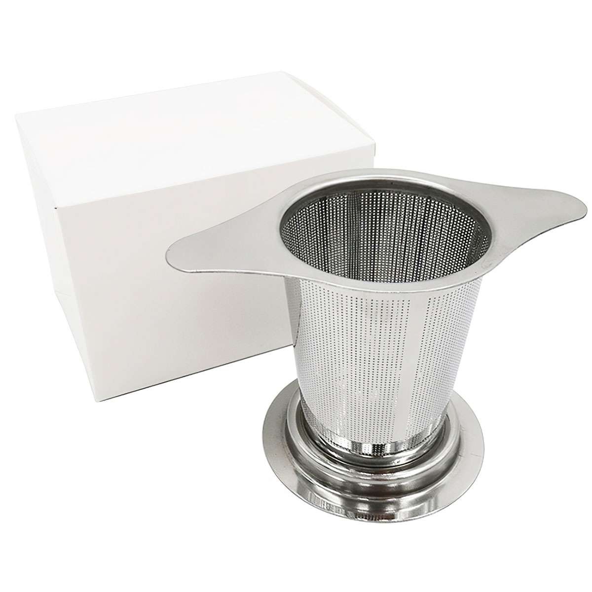 Tea Ball Infuser Stainless Steel Filter Squeeze Leaves Herb Mesh Strainer w/ Ear