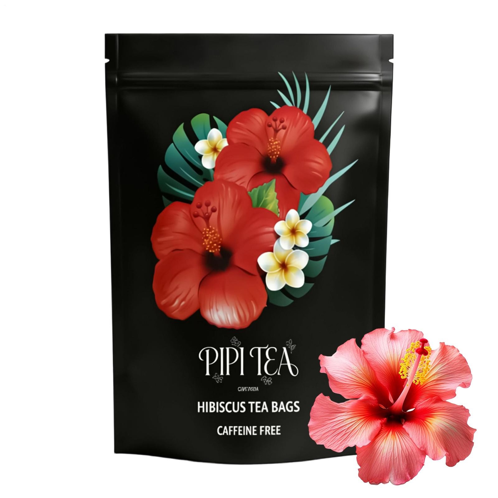 Pipi Hibiscus Tea,100% Natural, Caffeine-free, Loose-leaf Tea，30+ Servings * US