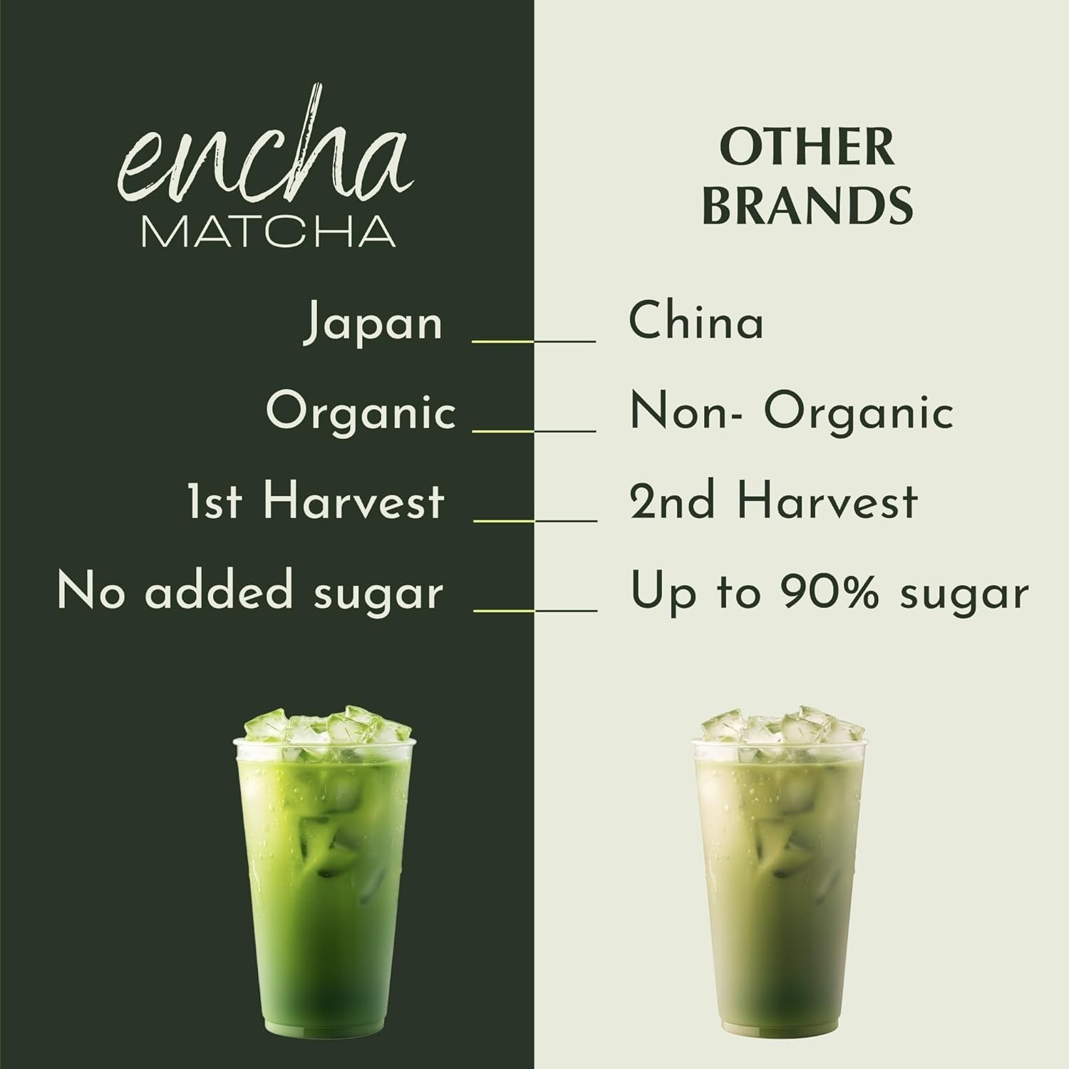 Encha Ceremonial Grade Matcha Powder – Organic First Harvest Japanese Matcha …
