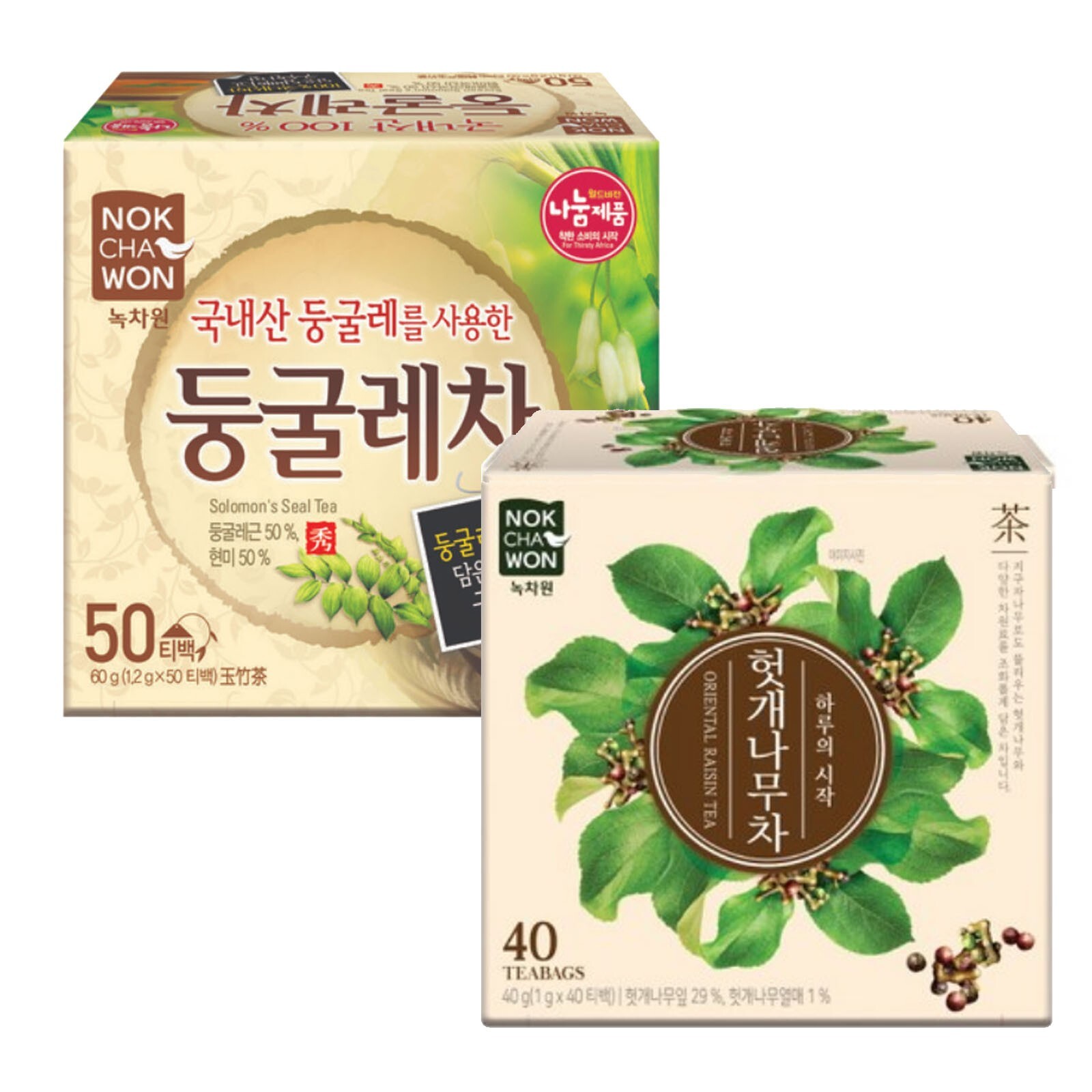 Korea Nokchawon Solomon’s Seal T + Oriental Raisin Tree T 90 T bag