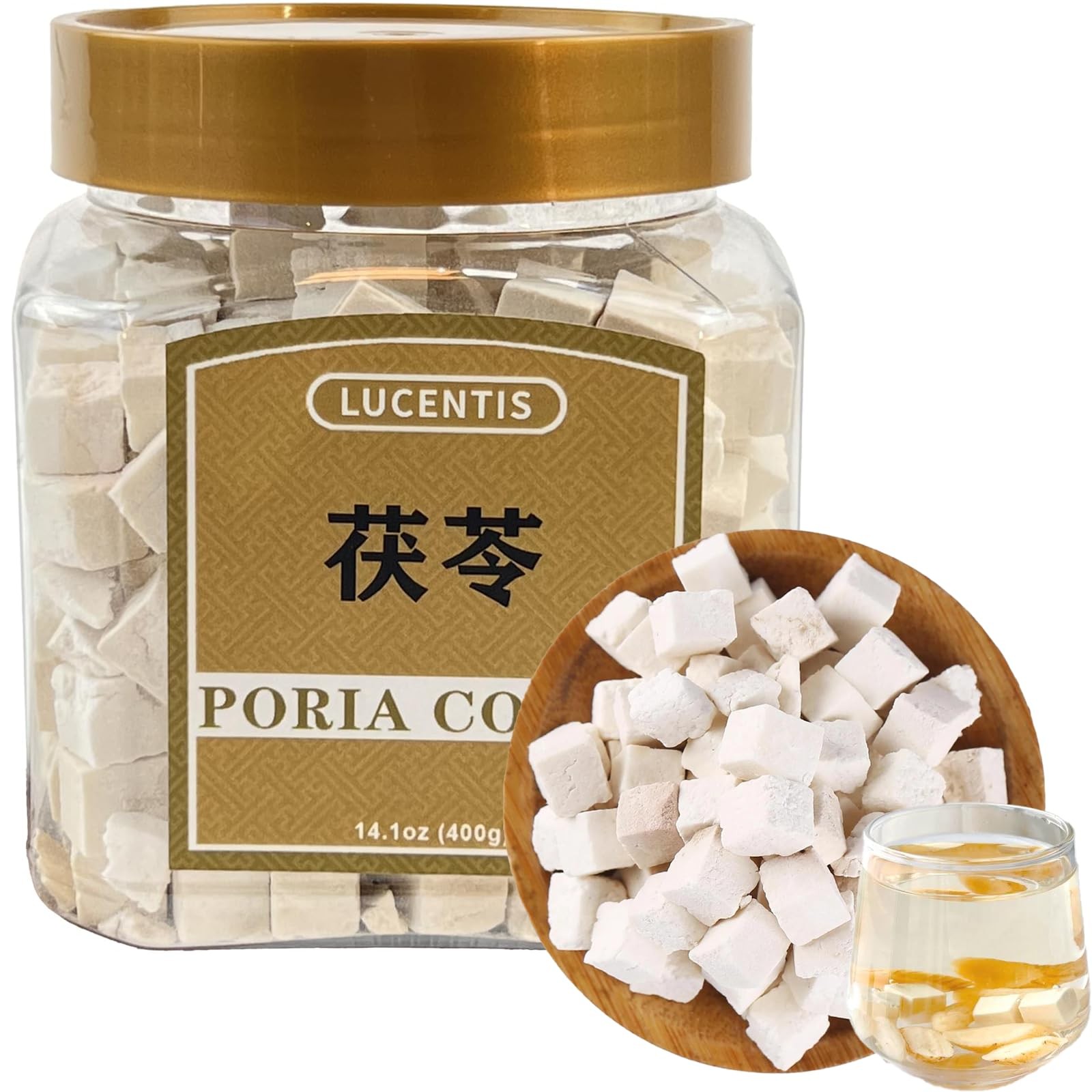 Poria Cocos 茯苓 – Fu Ling 14.1oz 400g – Natural Herbal Ingredient for Beverage…