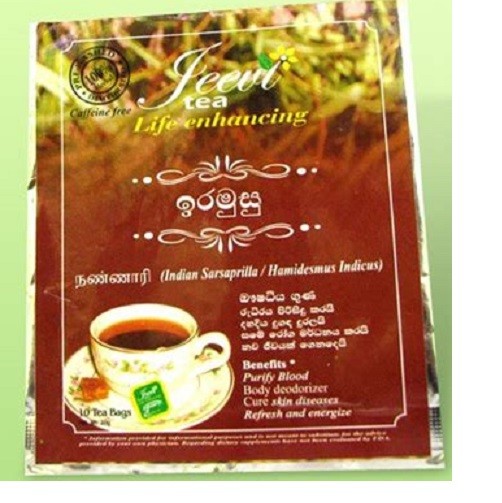 ayurvedic Iramusu Herbal Tea Bags from Sri Lanka – Hemidesmus Indicus