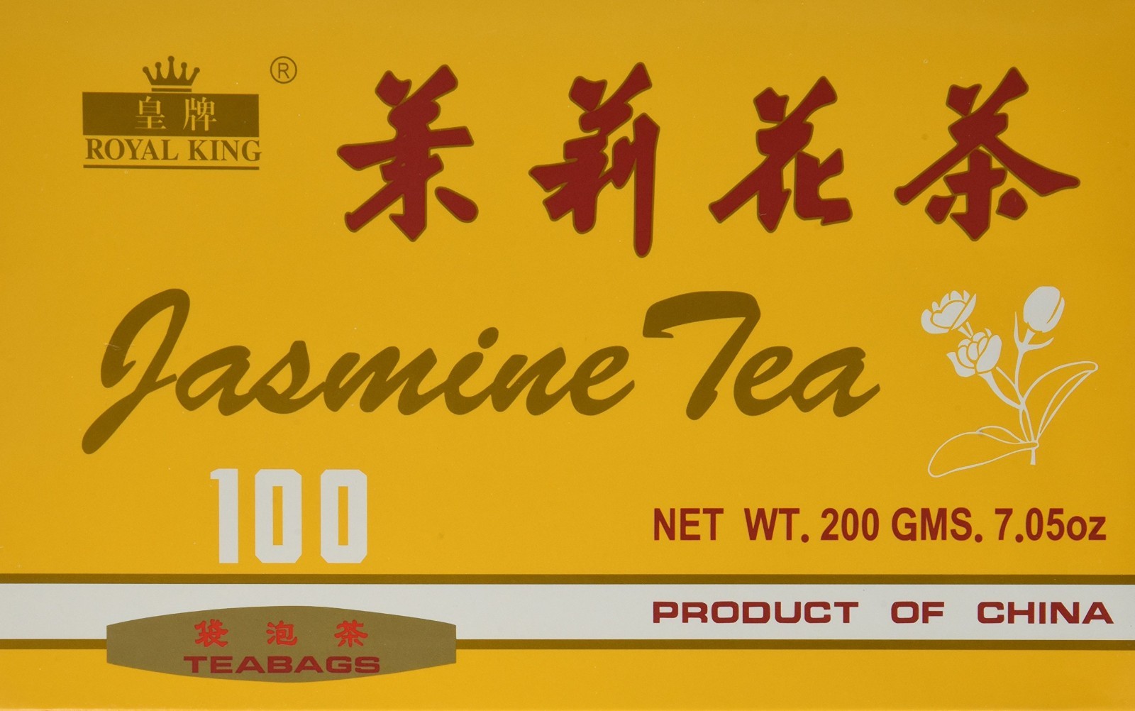 Premium Jasmine Green Tea – 100 Tea Bags, Aromatic & Refreshing Herbal Blend