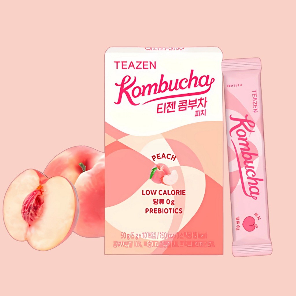 TEAZEN Kombucha Peach Tea 5g * 10ea final sale+ gift !
