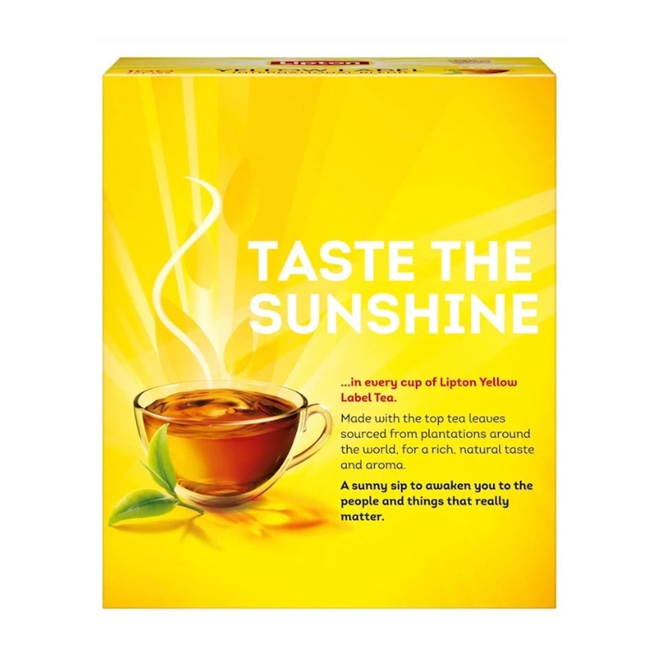 LIPTON YELLOW LABEL BLACK TEA 2 X 100S (2G) – FREE SHIPPING