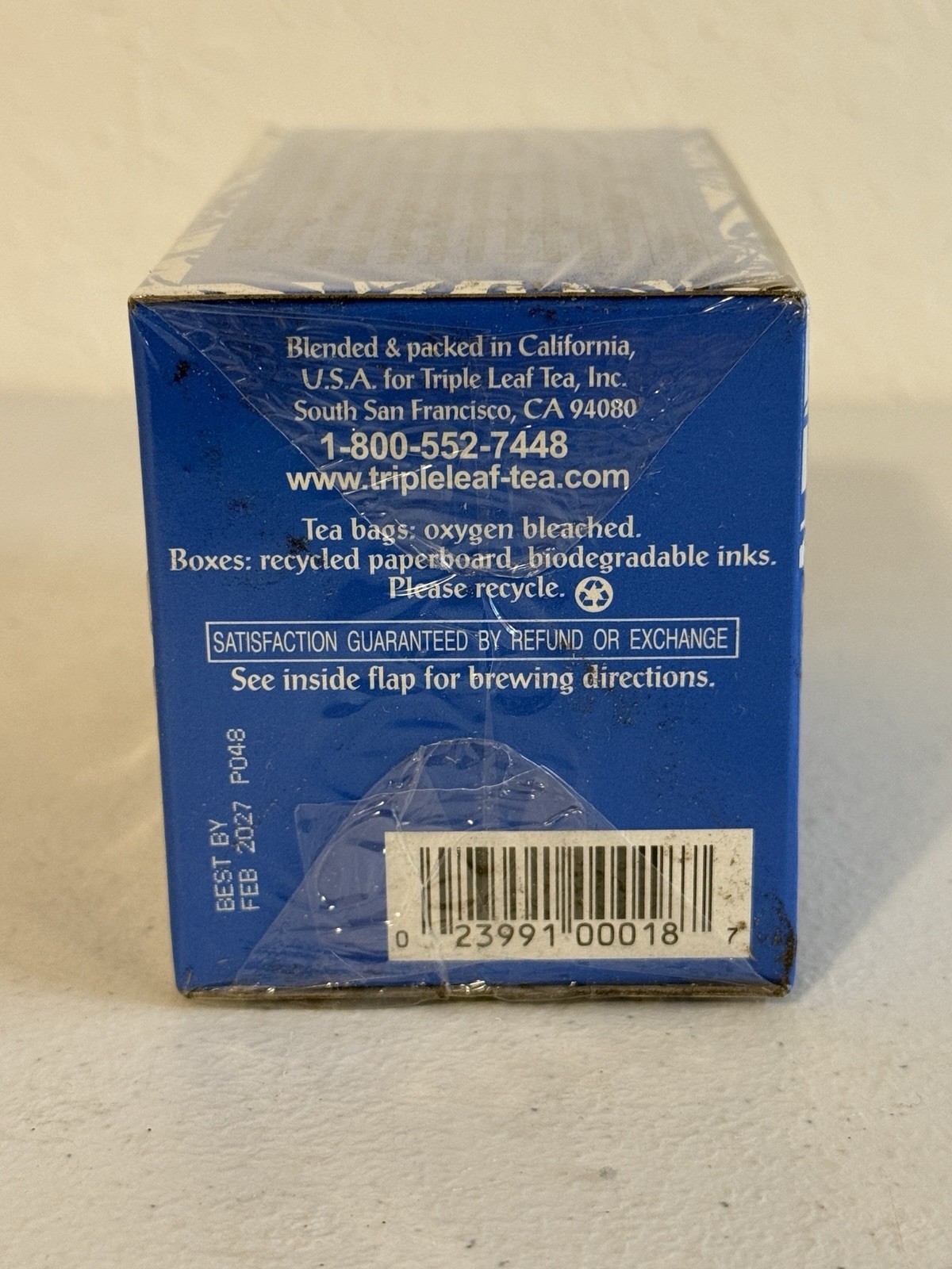 Triple Leaf Tea Herbal Laxative Caffeine Free, 20 Tea Bags 1.27oz NEW SEALED