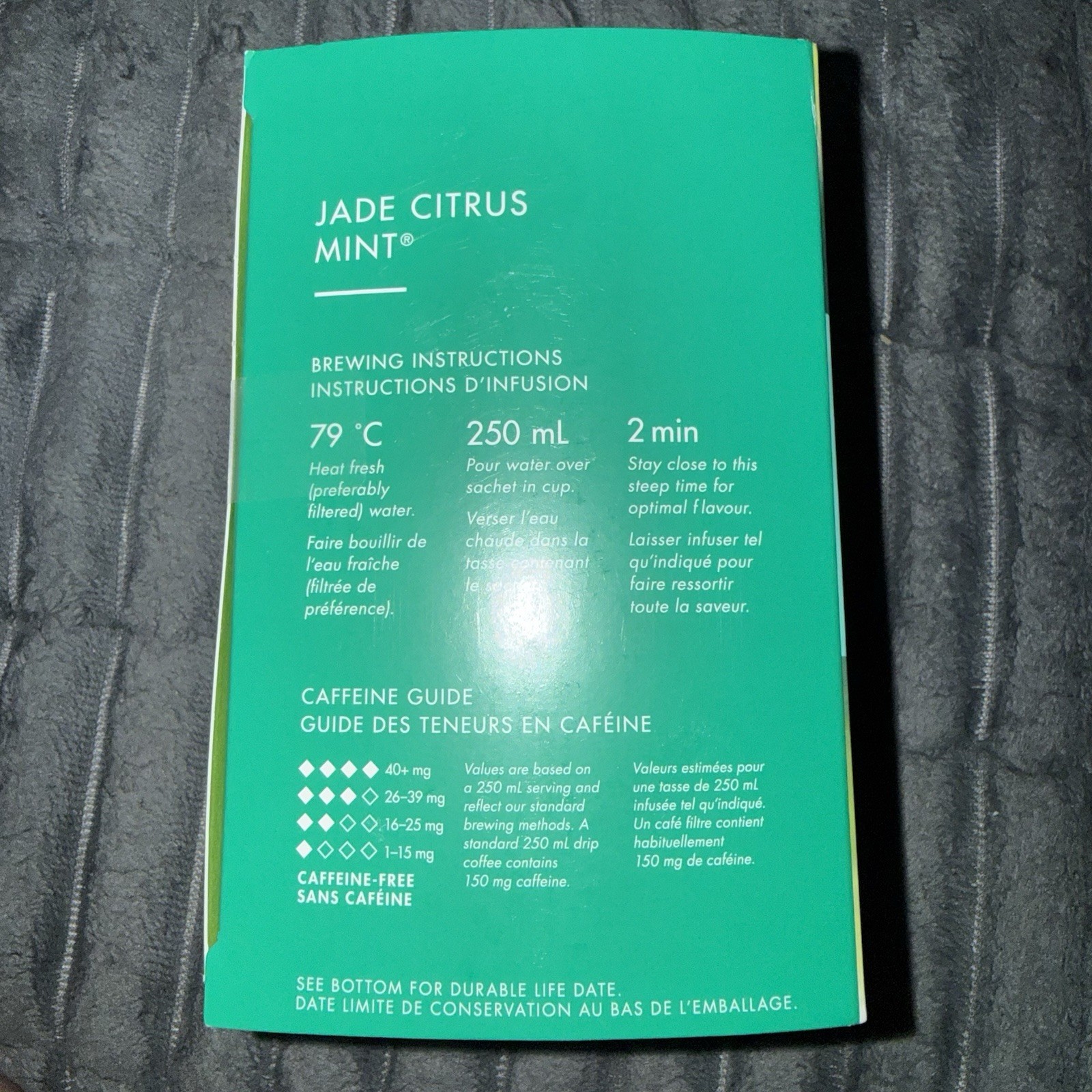 Teavana Jade Citrus Mint Tea Bags Box Of 12 Medicine Ball EXP 12/27 Sealed 426