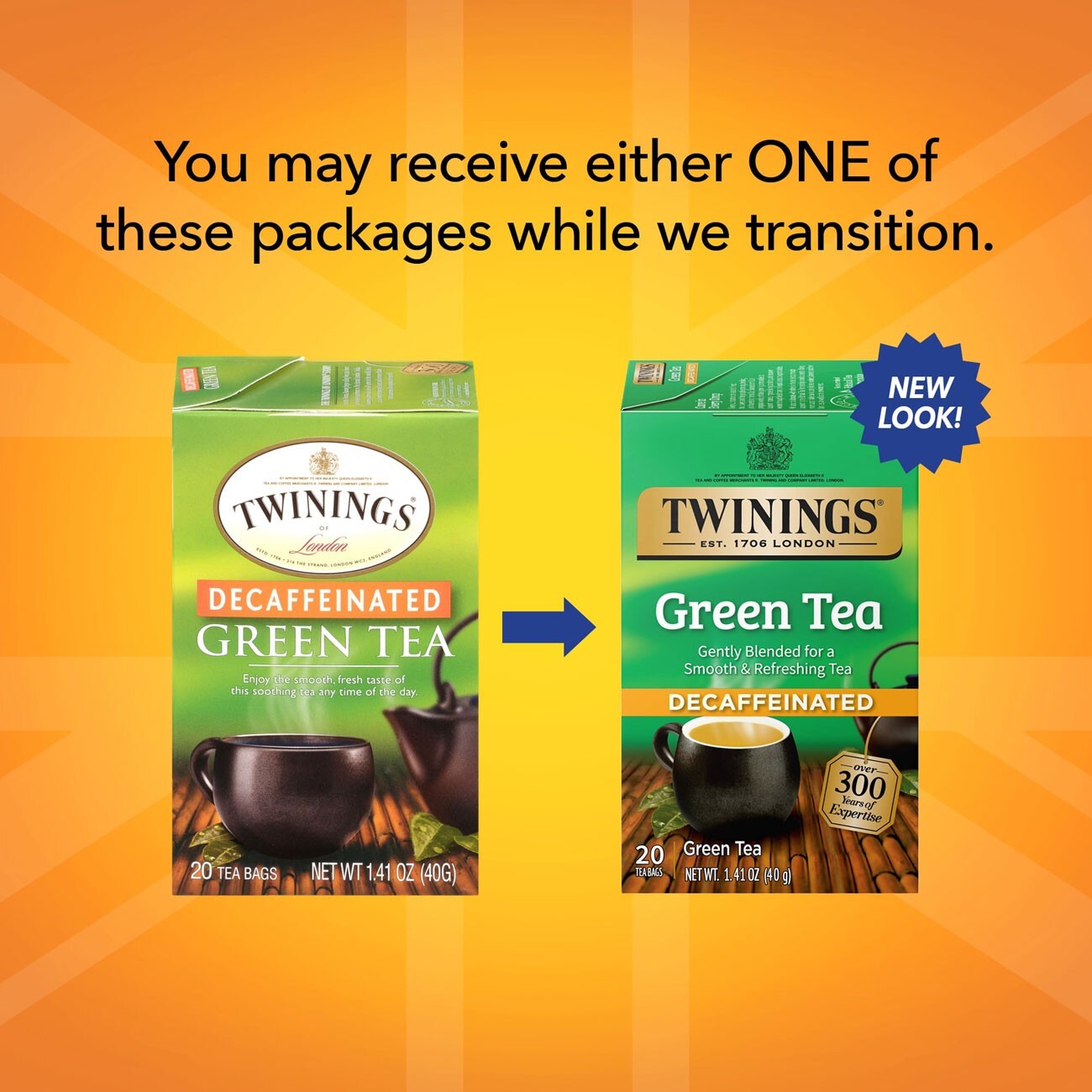 Twinings Decaffeinated Green Tea – 20 tea bags