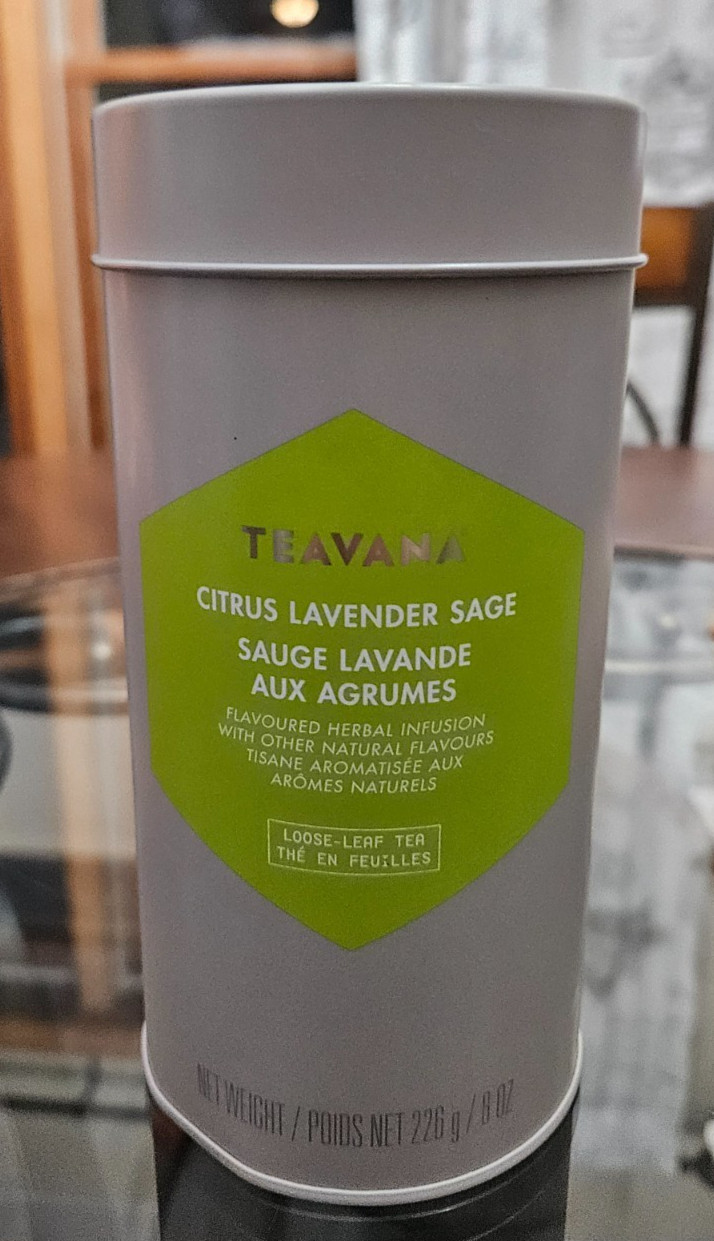 Teavana Citrus Lavender Sage Herbal Tea – Huge 8oz (226g) Tin & SEALED Bag -Rare