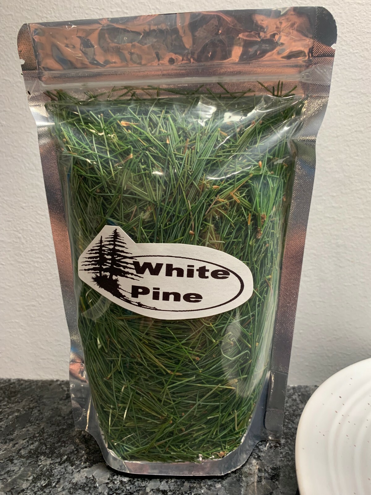 Fresh Eastern White Pine Needles Organic Wild Suramin 1/4Lb + Reusable Tea bag!