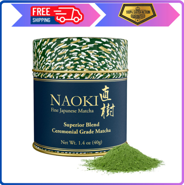 Naoki Matcha Superior Ceremonial Grade Japanese Green Tea Powder 40g