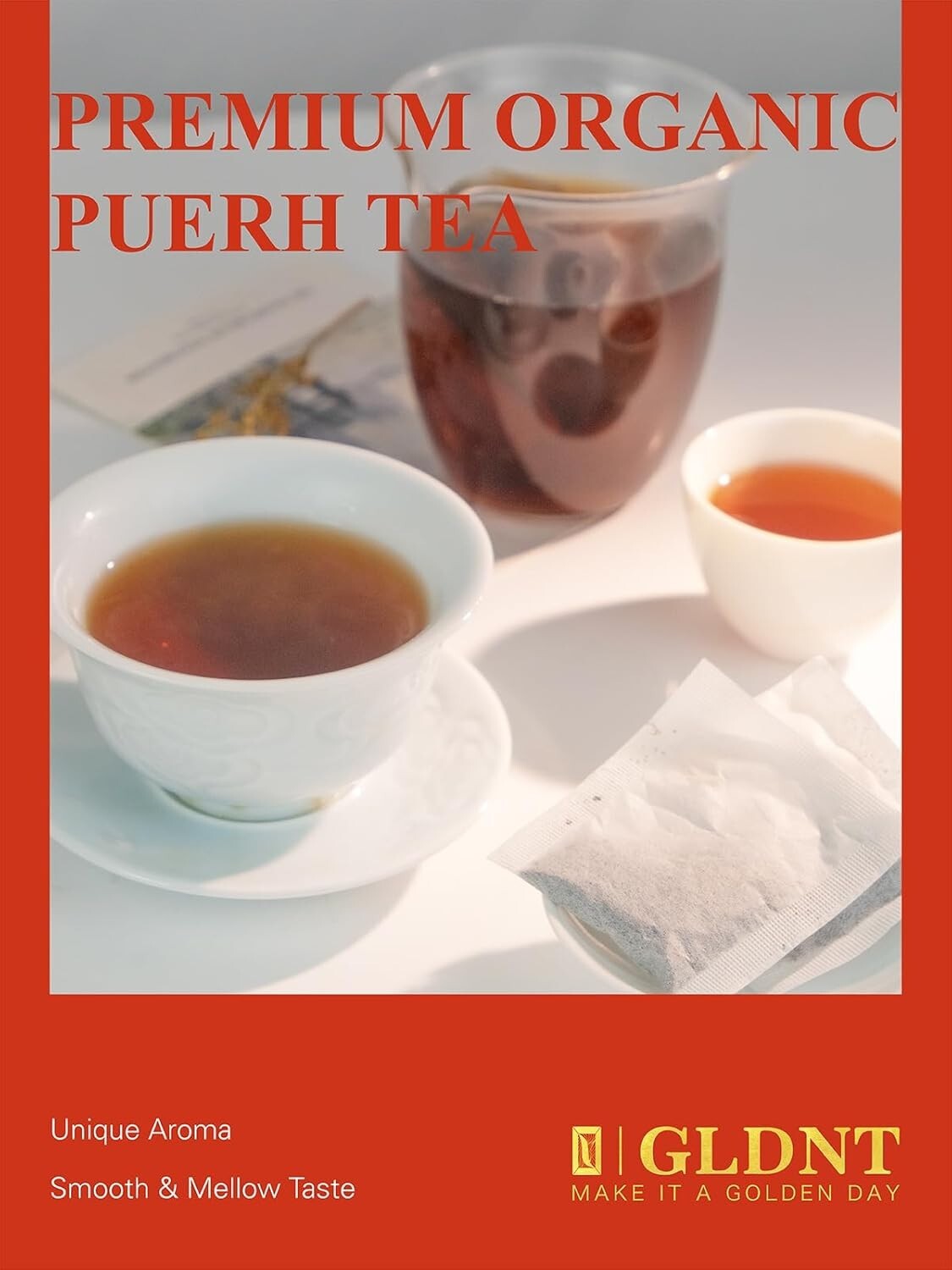 100 Count Organic Pu-erh Tea Bags – Mellow & Invigorating Dark Tea Experience