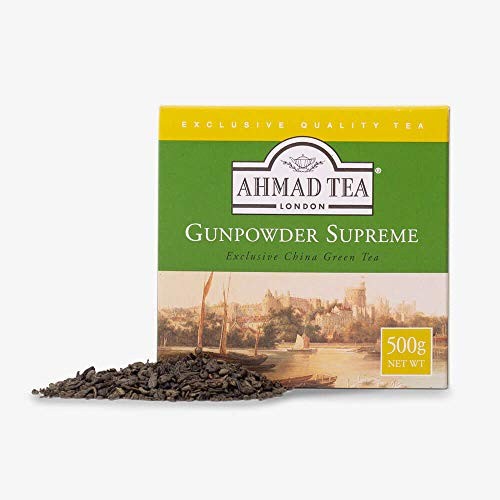 Ahmad Tea Green Tea, Gunpowder Loose 500 gram (Pack of 1),