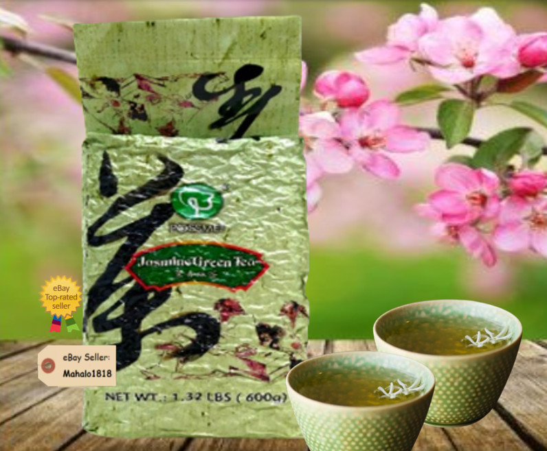 POSSMEI Jasmine Green Tea Loose Leaf, 1.32 Pound (600g)