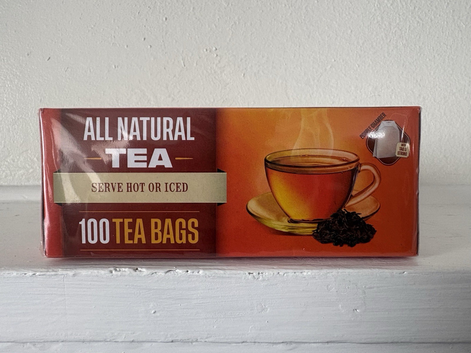 All Natural Tea – Pure Black Tea – Sri Lanka – 100 Tea Bags – Best By 12/27/2026