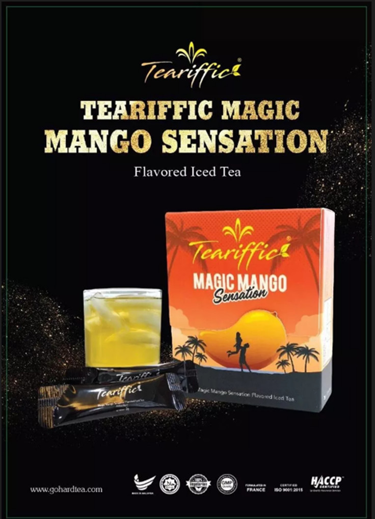 12 SACHETS EACH BOX TEARRIFIC MAGIC MANGO SENTATION ICED TEA UNISEX GO WILD