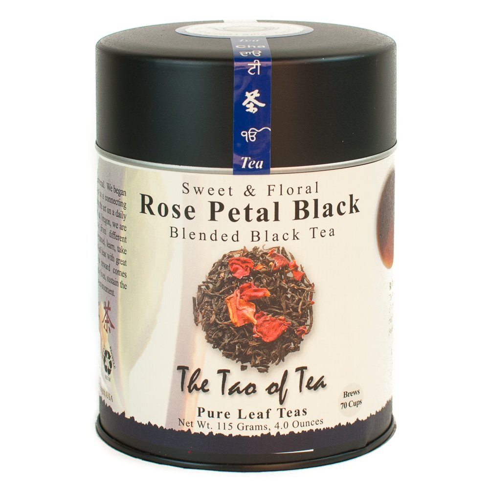 Rose Petal Black Tea 4 Ounce Scented Sweet Floral Blend Keemun Tea
