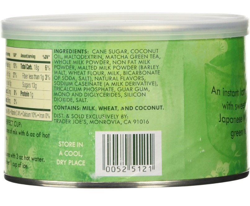 New 1 Pack Trader Joe’s Matcha Green Tea Latte Mix 8 OZ Each EXP 3/2028